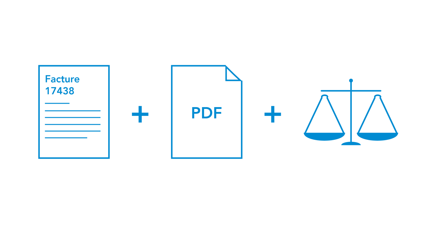 facture, document PDF et balance
