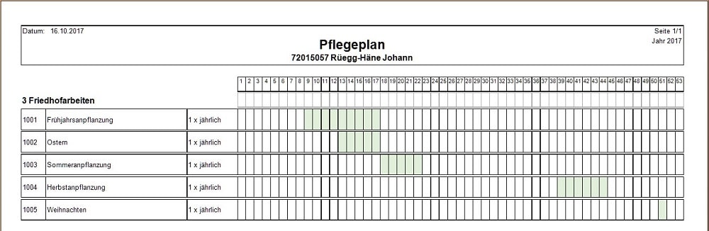 Screenshot plan de soin
