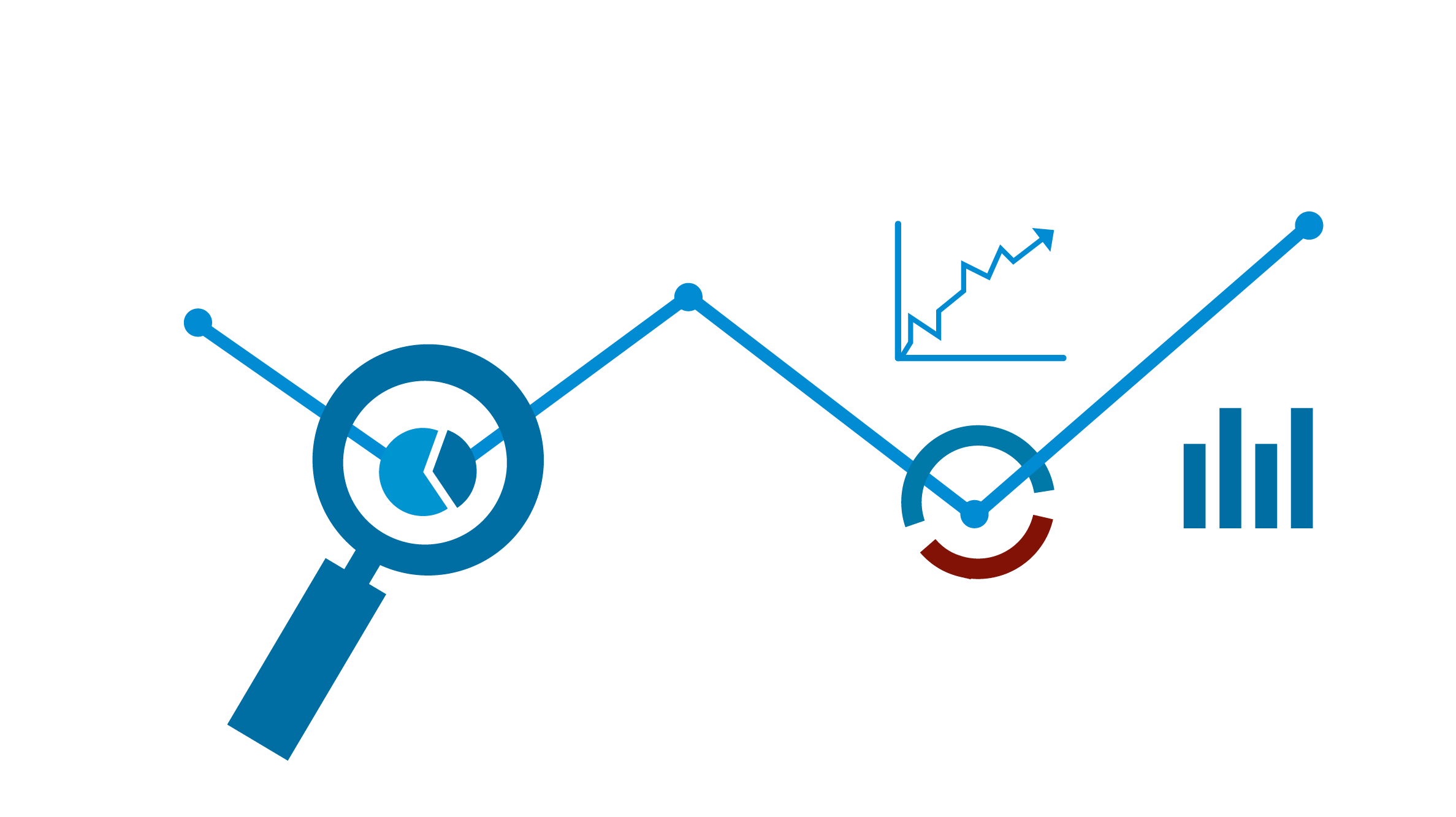 Darstellung Zahlen, Grafik und Lupe