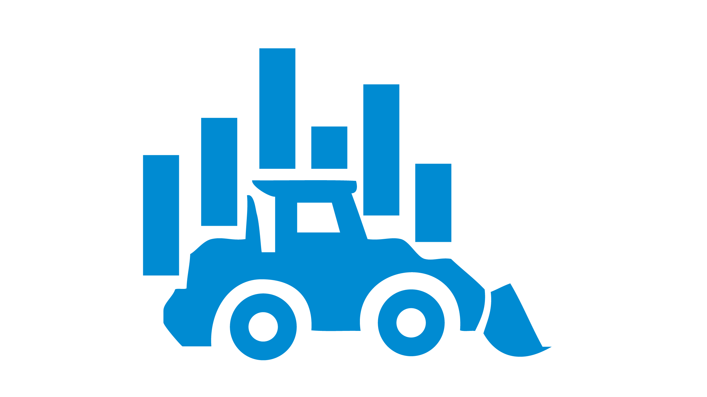 Icon Baumaschine mit Grafik im Hintergrund