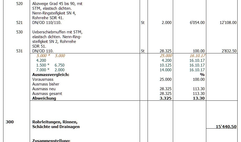 Offerte & Abrechnung