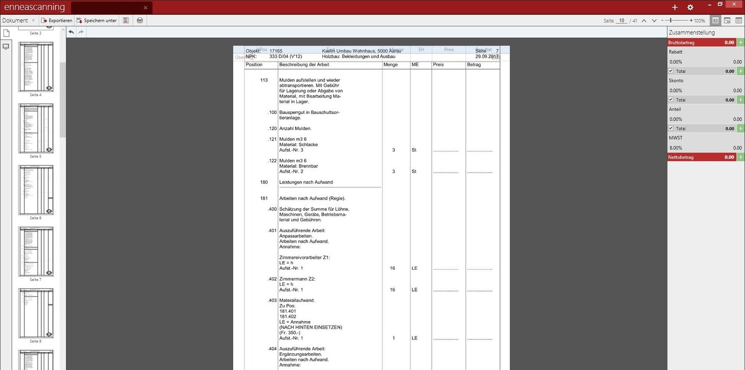 Screenshot Software Scanning