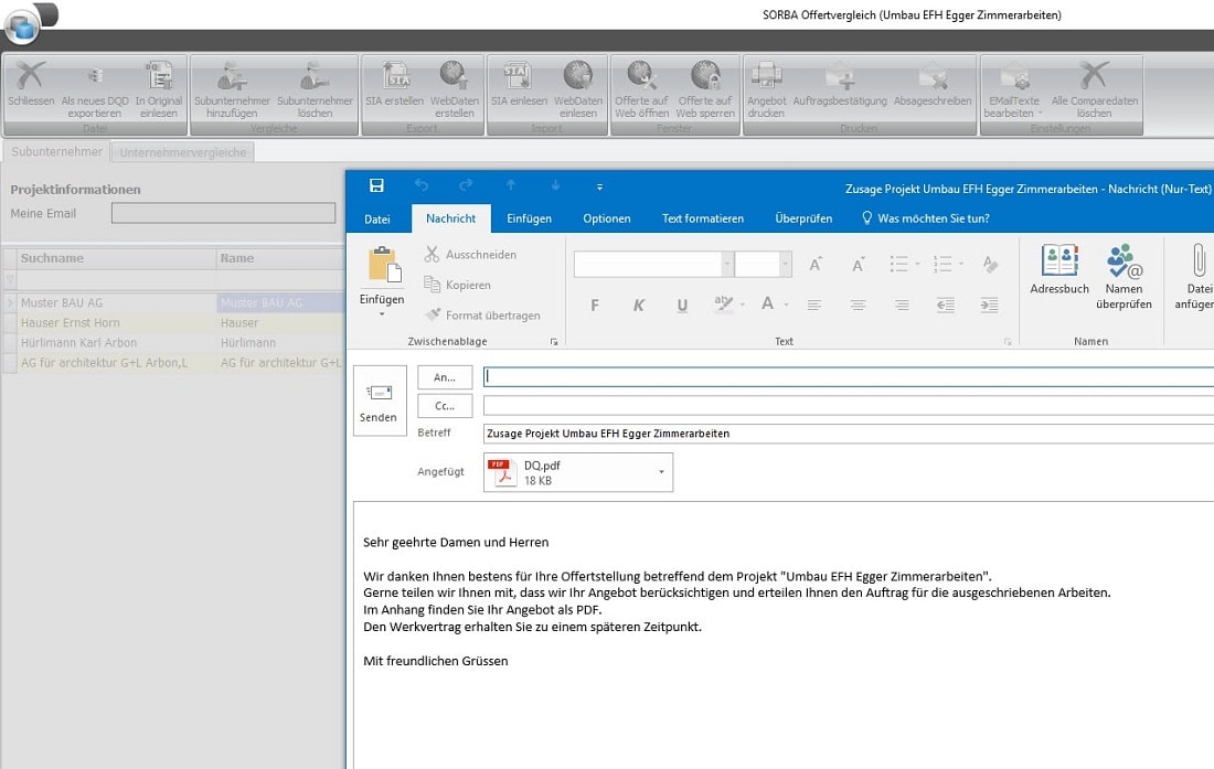 Screenshot Mail
