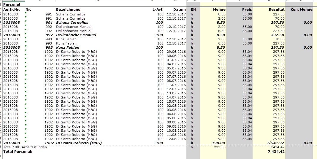 Screenshot postcalculation contrôle temporaire