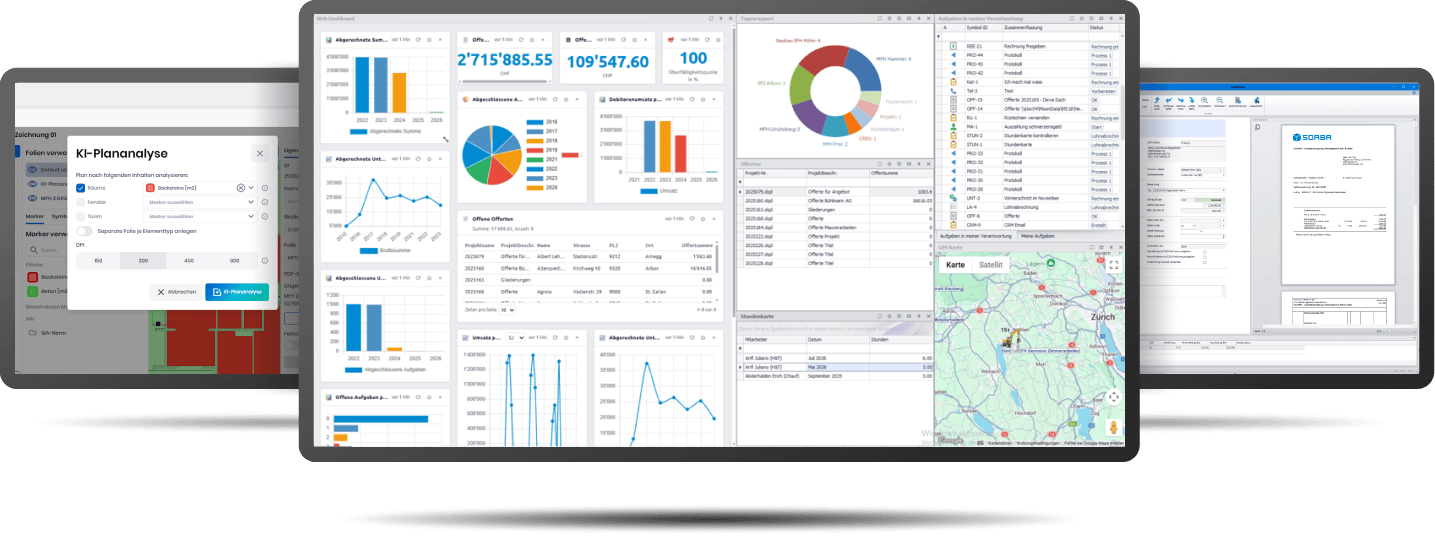 Hero-Startseite Dashboard KI