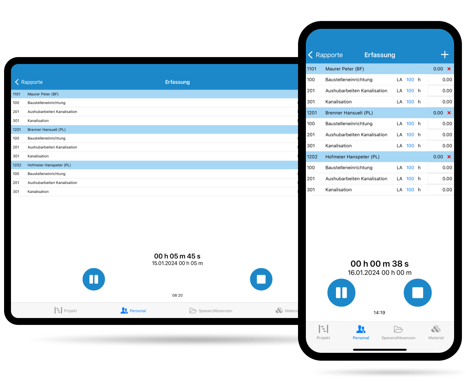 Leistung App Mockup