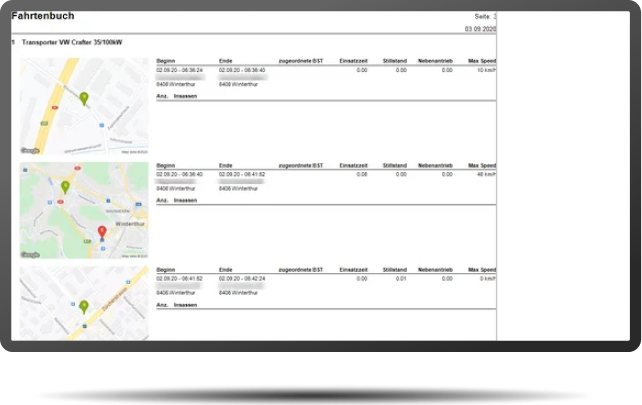 GPS-Fahrtenbuch