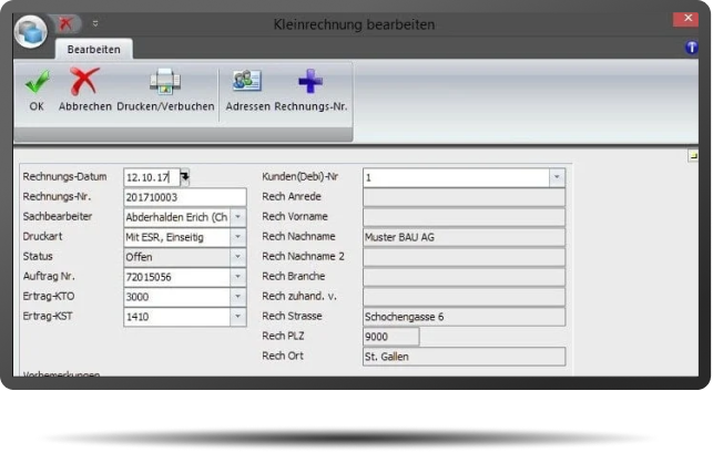 Kleinrechnung_Erstellung
