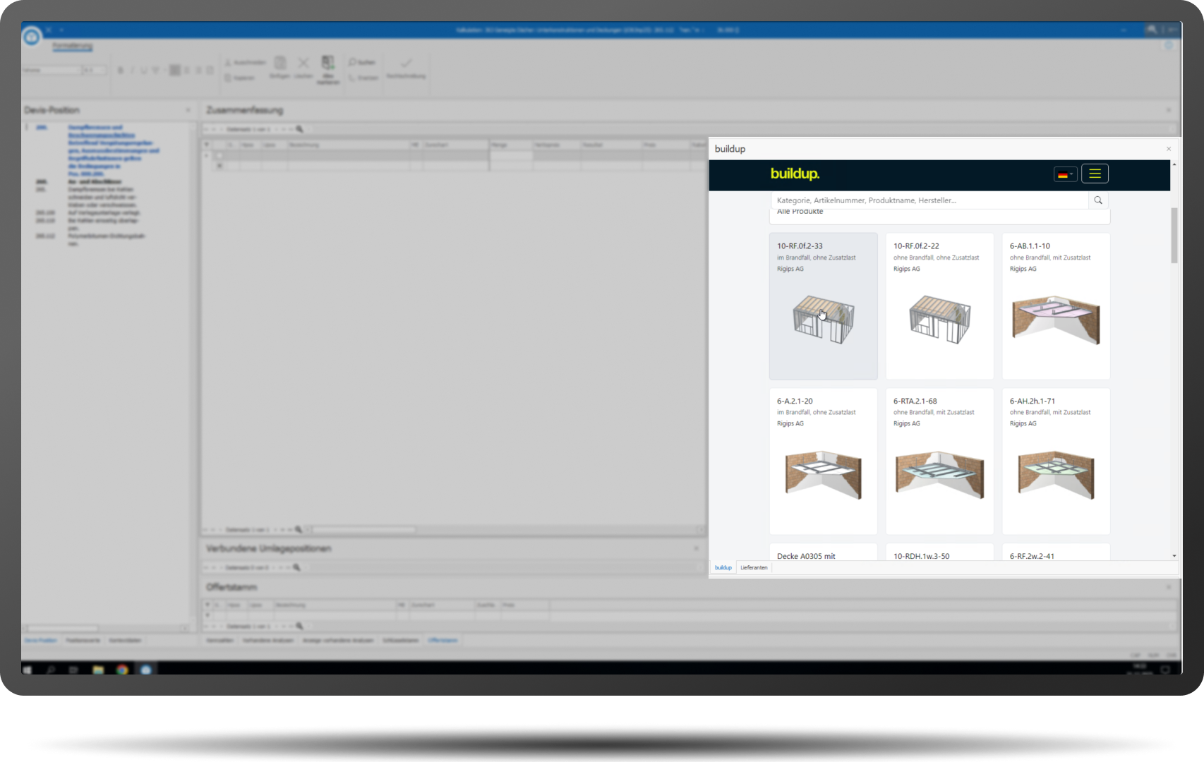 NPK-Leistungsverzeichnisse Buildup und Lieferantenstämme mit Rahmen