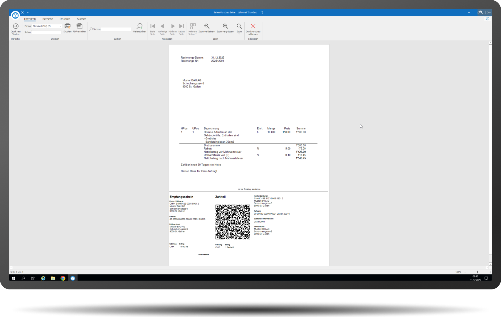 Offerte und Abrechnung Keine Rechnung vergessen Kleinrechnung alternativ mit Rahmen