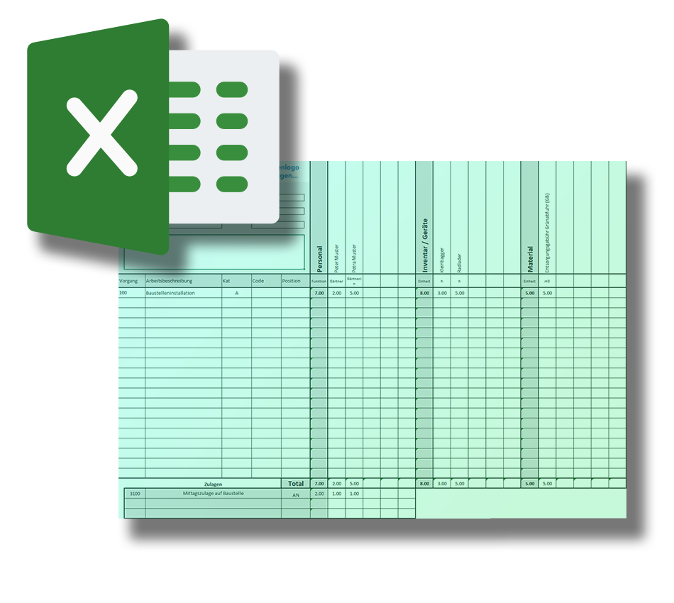 Downloadassets-Tagesrapport-Excel